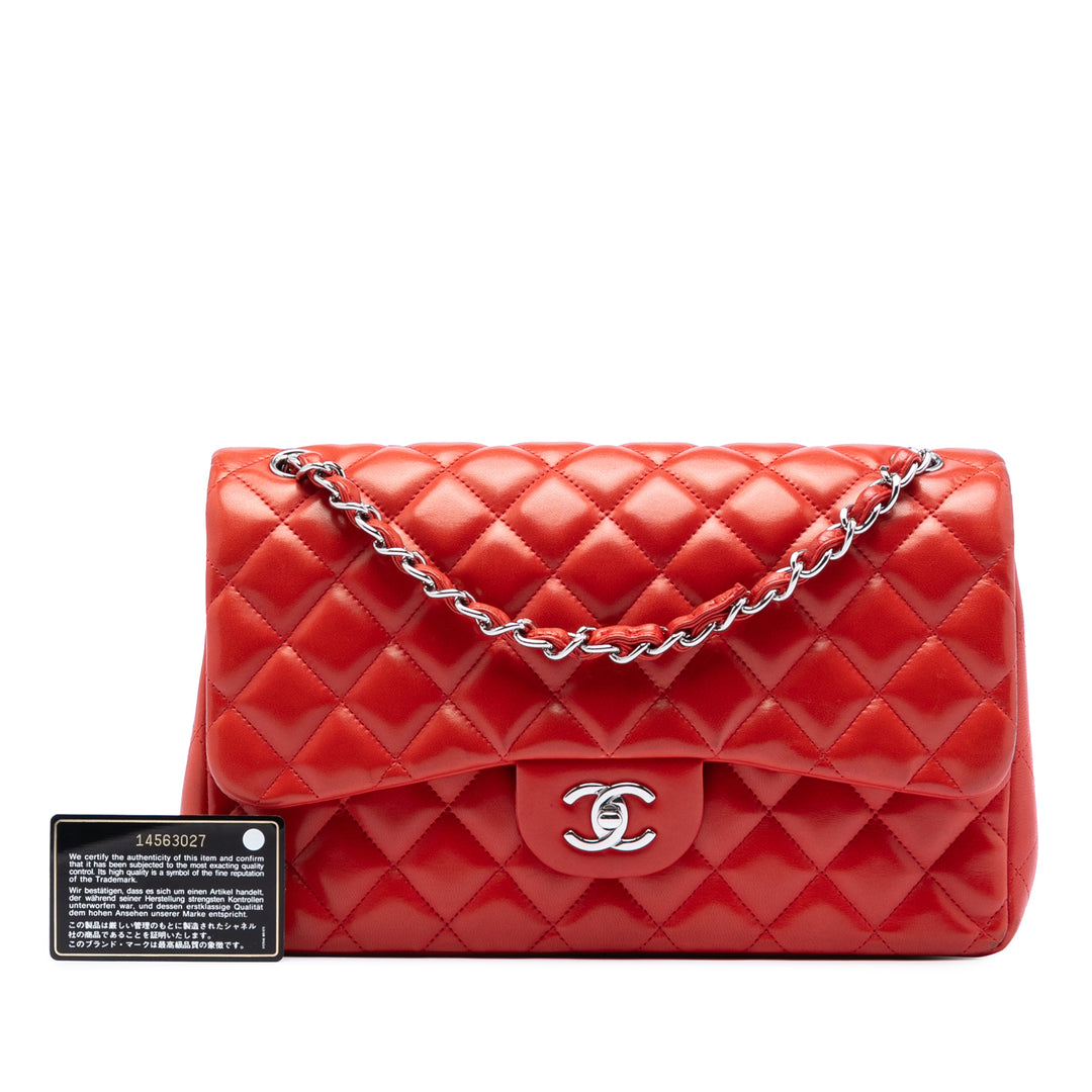 Chanel Jumbo Classic Cuir d’agneau Double rabat