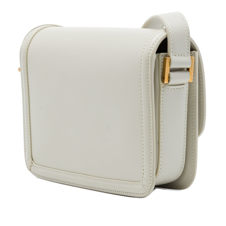 Saint Laurent Solferino Sac boîte Petit Cuir de veau Blanc – vue 2 – GABY PARIS