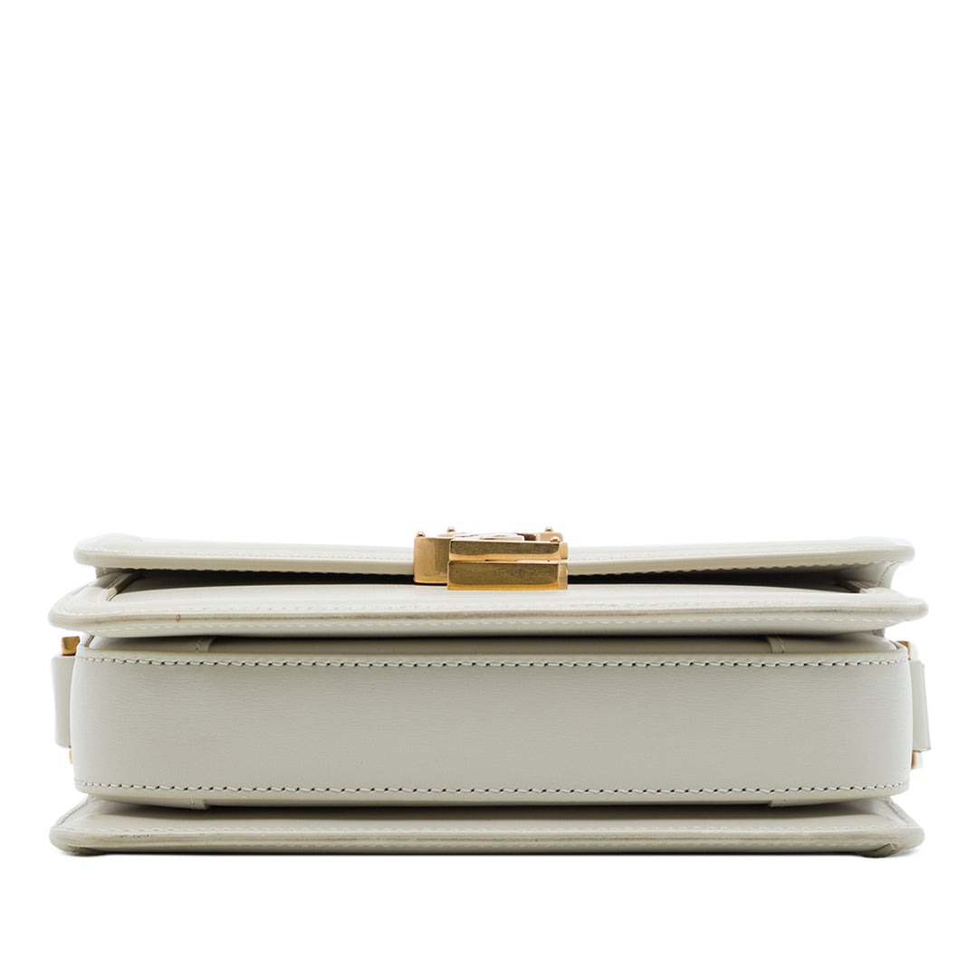 Saint Laurent Solferino Sac boîte Petit Cuir de veau Blanc – vue 3 – GABY PARIS