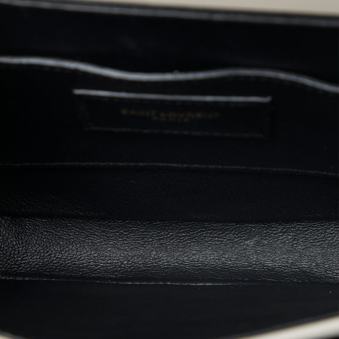 Saint Laurent Solferino Sac boîte Petit Cuir de veau Blanc – vue 4 – GABY PARIS