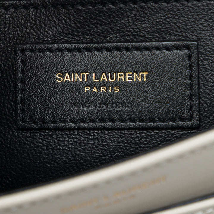 Saint Laurent Solferino Sac boîte Petit Cuir de veau Blanc – vue 5 – GABY PARIS
