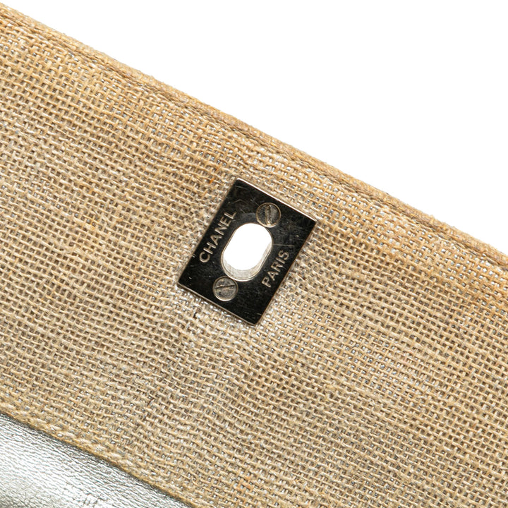 Chanel CC Surpiqué Lin Cabas chaîne