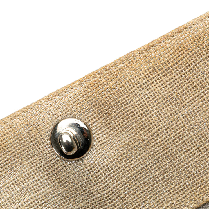 Chanel CC Surpiqué Lin Cabas chaîne