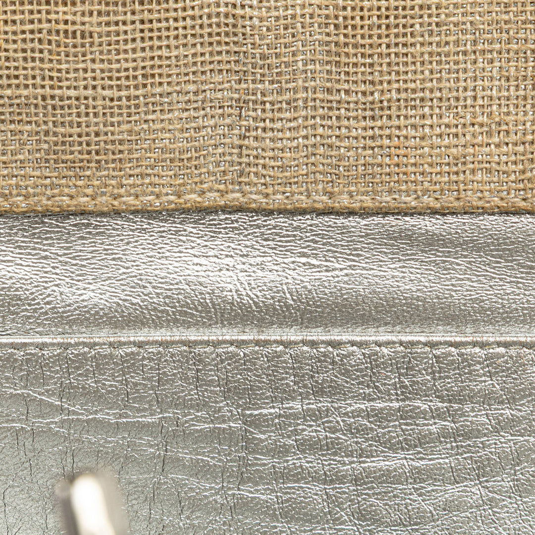 Chanel CC Surpiqué Lin Cabas chaîne