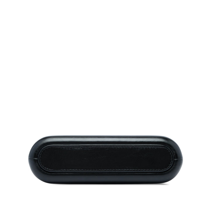 Chanel Pochette Bicolore vieilli Gabrielle Double Zippé avec chaîne Cuir de veau Noir – vue 3 – GABY PARIS
