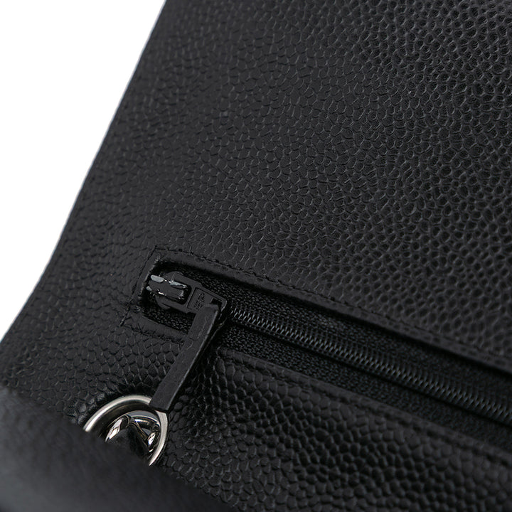 Medium Classic Caviar Double Flap Black - Gaby Paris