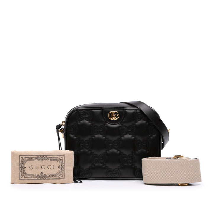 Gucci Small GG Matelasse Cuir de veau Sac porté croisé