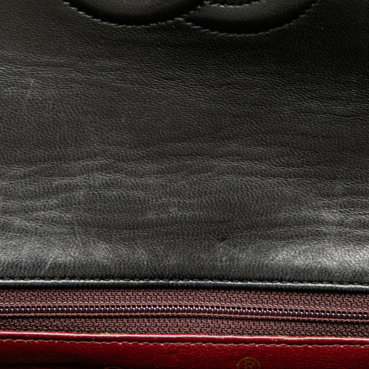 Mini Square Classic Lambskin Single Flap Black - Gaby Paris