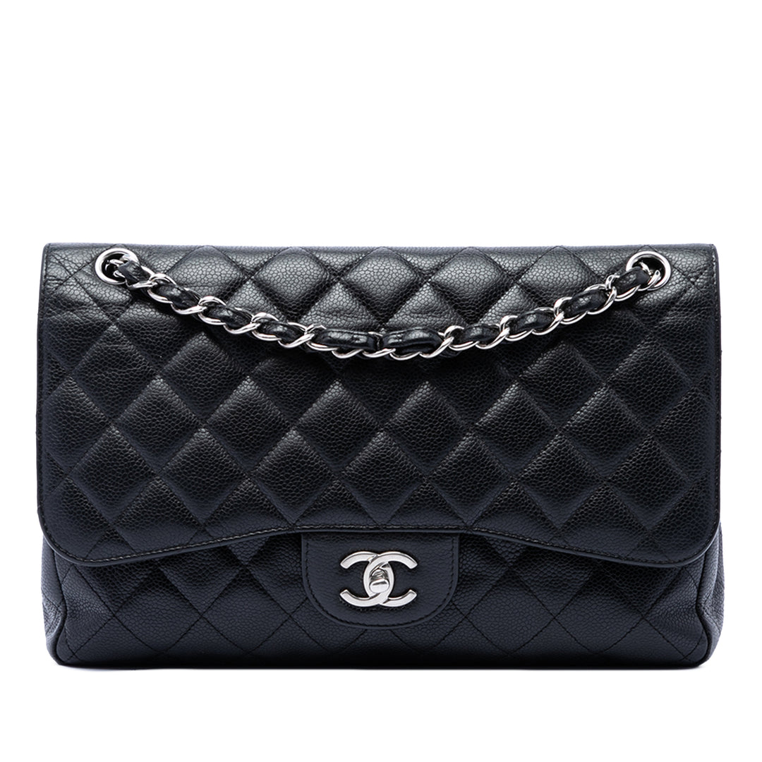 Chanel Jumbo Classic Caviar Double rabat