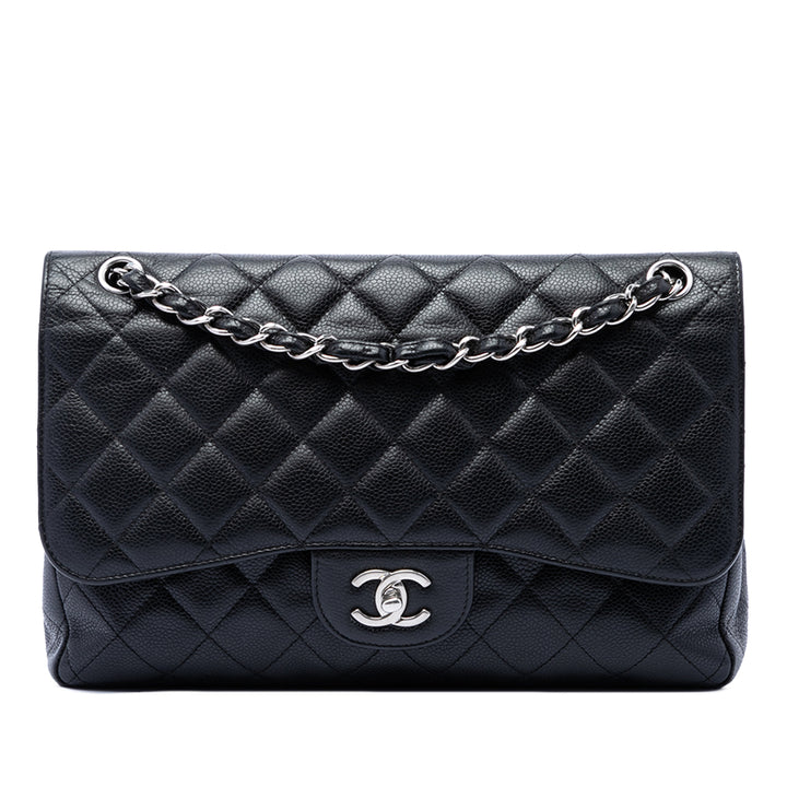 Chanel Jumbo Classic Caviar Double rabat