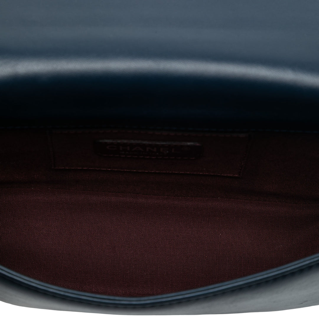 Chanel Cuir d’agneau et Acrylic Boy Brick Horizontal à rabat