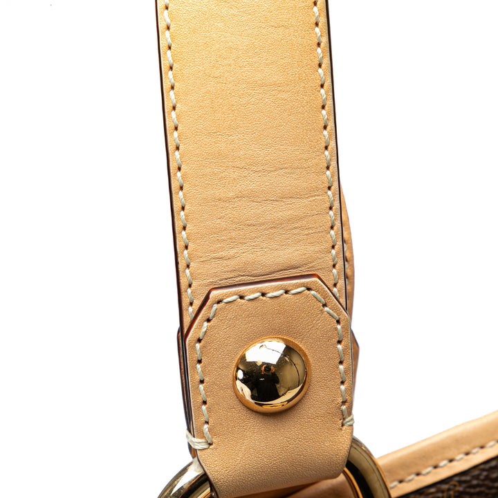 Macadam Coated Canvas Vertical Tote Brown - Gaby Paris