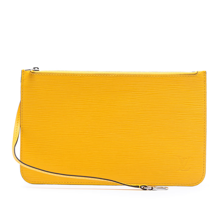 Neverfull Pochette Épi Jaune