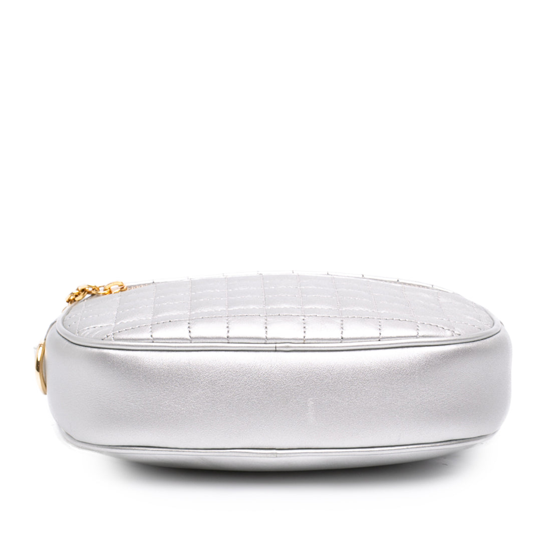 Celine Matelassé C Charm Sac caméra Petit Cuir de veau