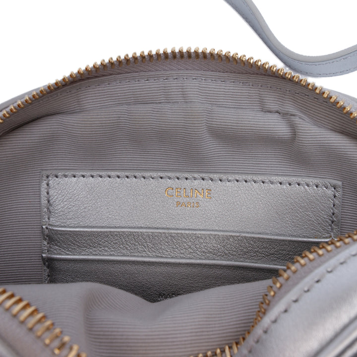 Celine Matelassé C Charm Sac caméra Petit Cuir de veau