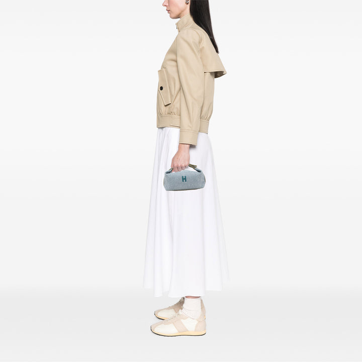 Small Wool Bride A Brac H Natte Case Blue - Gaby Paris