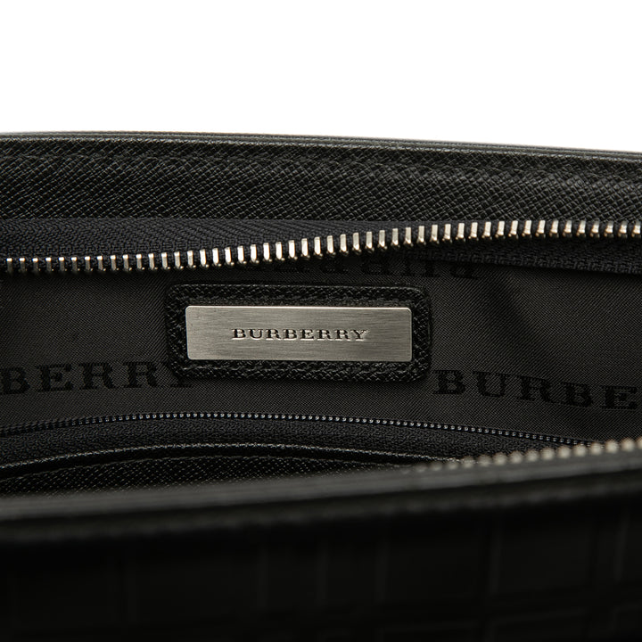 Burberry Check embossé à finitions Pochette Noir – vue 5 – GABY PARIS