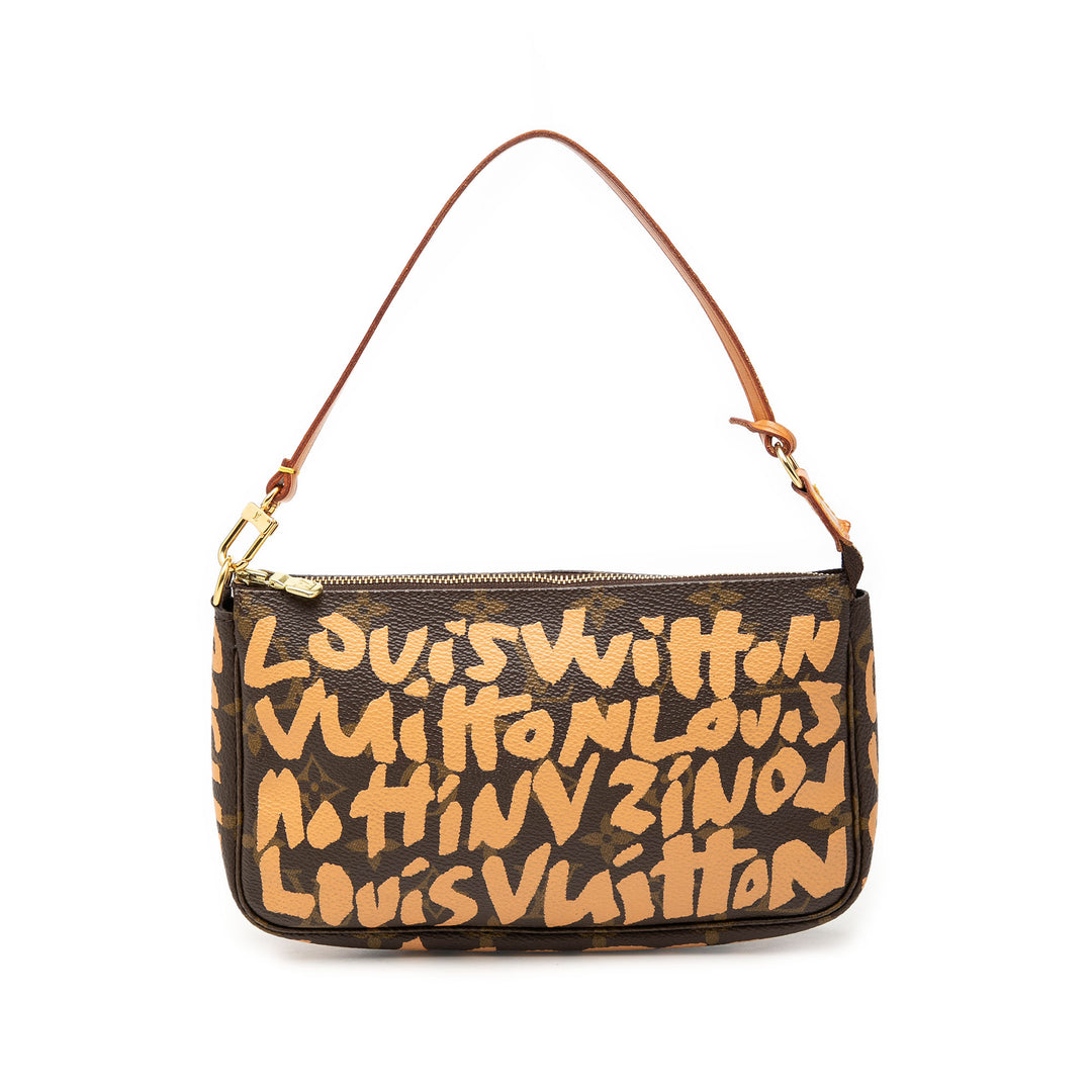 Stephen Sprouse Graffiti Pochette Accessoires Monogram Marron