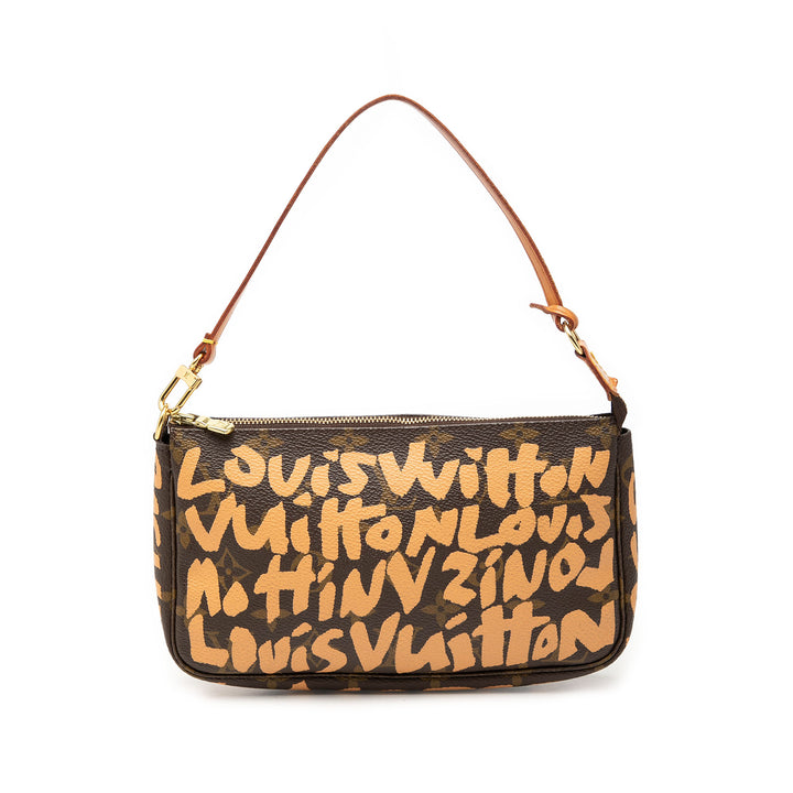 Stephen Sprouse Graffiti Pochette Accessoires Monogram Marron