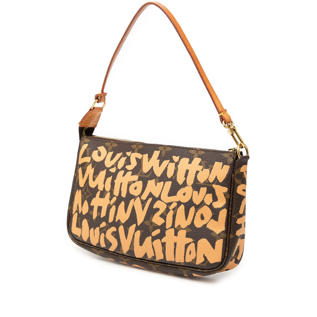 Stephen Sprouse Graffiti Pochette Accessoires Monogram Marron