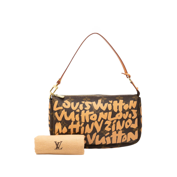 Stephen Sprouse Graffiti Pochette Accessoires Monogram Marron