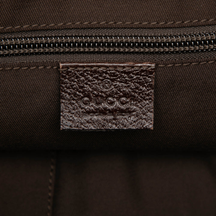 GG Web Half Moon Tasche Beige