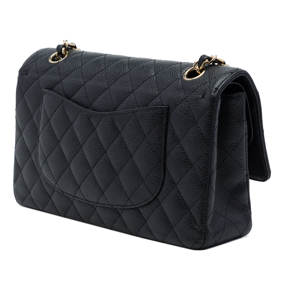 Chanel Classic Double rabat Moyen Cuir caviar Noir – vue 2 – GABY PARIS