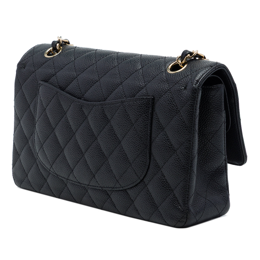 Chanel Classic Double rabat Moyen Cuir caviar Noir – vue 2 – GABY PARIS