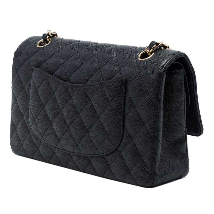 Chanel Classic Double rabat Moyen Cuir caviar Noir – vue 2 – GABY PARIS