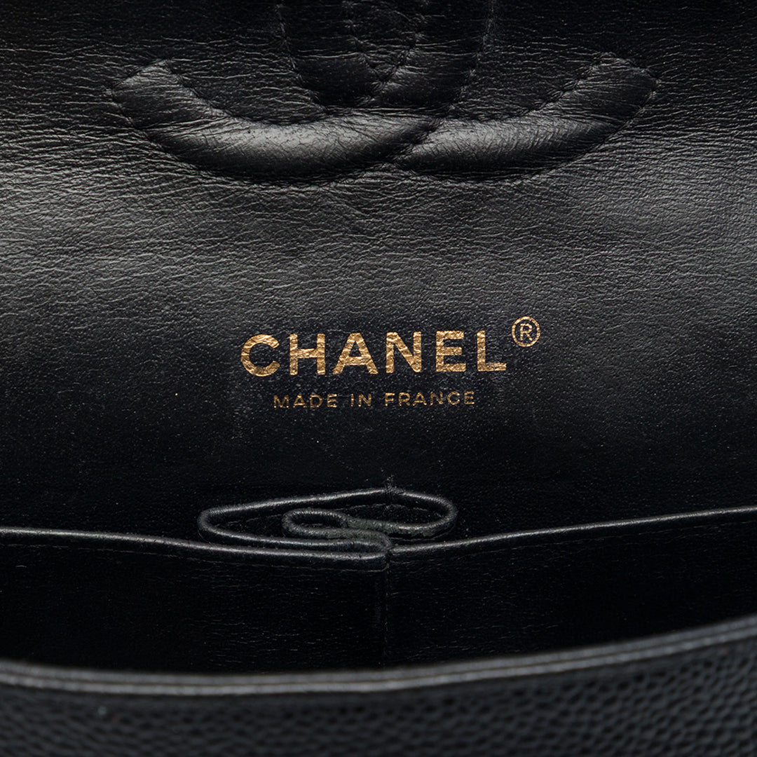 Chanel Classic Double rabat Moyen Cuir caviar Noir – vue 5 – GABY PARIS