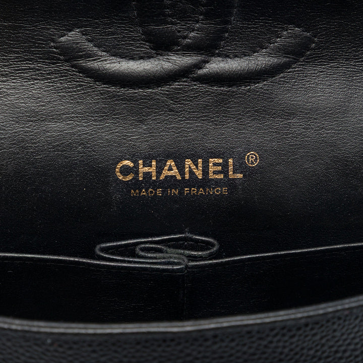 Chanel Classic Double rabat Moyen Cuir caviar Noir – vue 5 – GABY PARIS