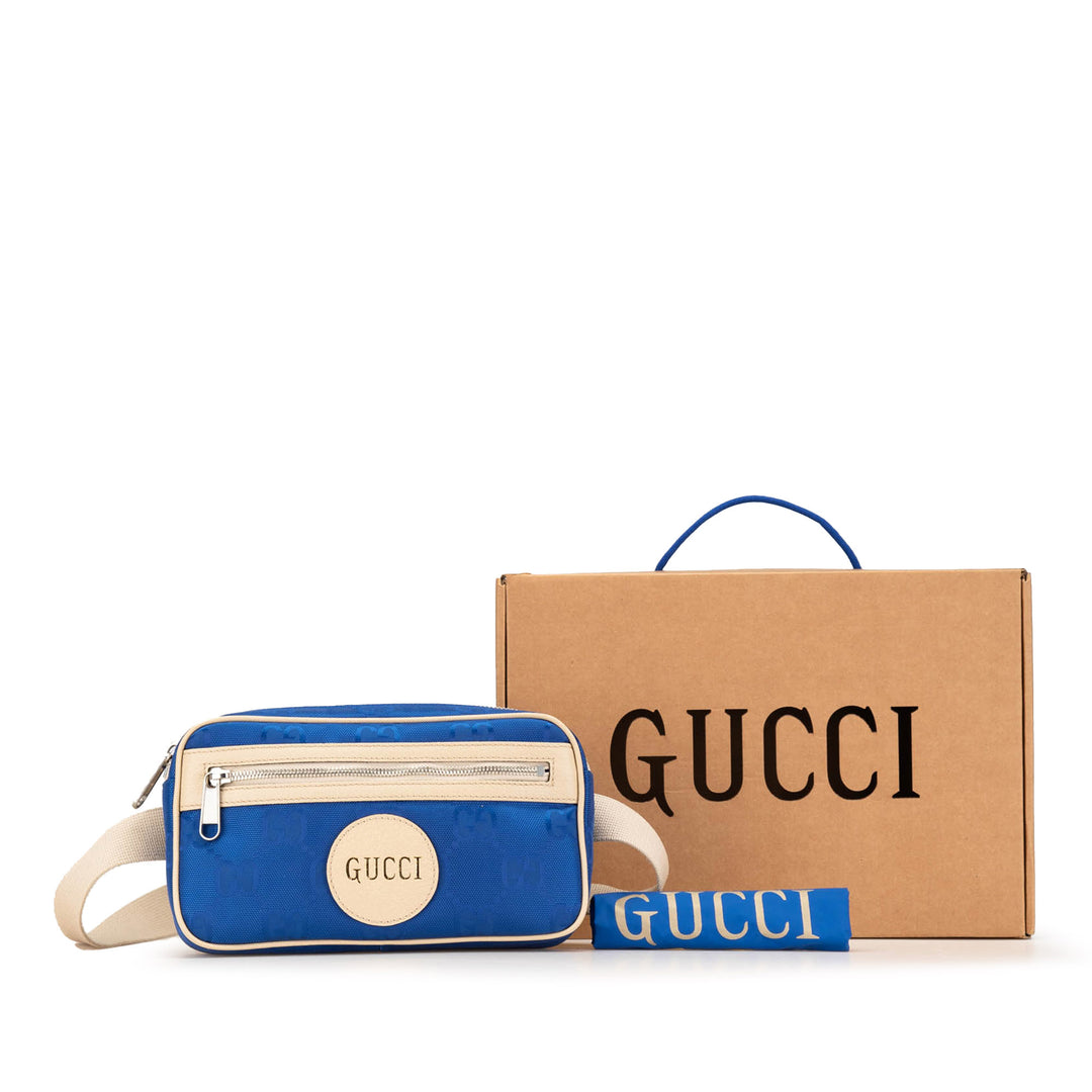 GG Nylon Off The Grid Belt Bag Blue - Gaby Paris