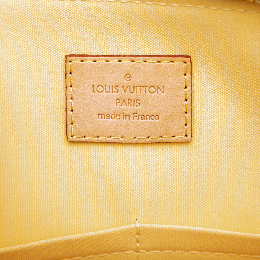 Louis Vuitton Alma PM Cuir verni Monogram Jaune – vue 5 – GABY PARIS