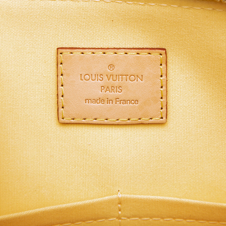 Louis Vuitton Alma PM Cuir verni Monogram Jaune – vue 5 – GABY PARIS