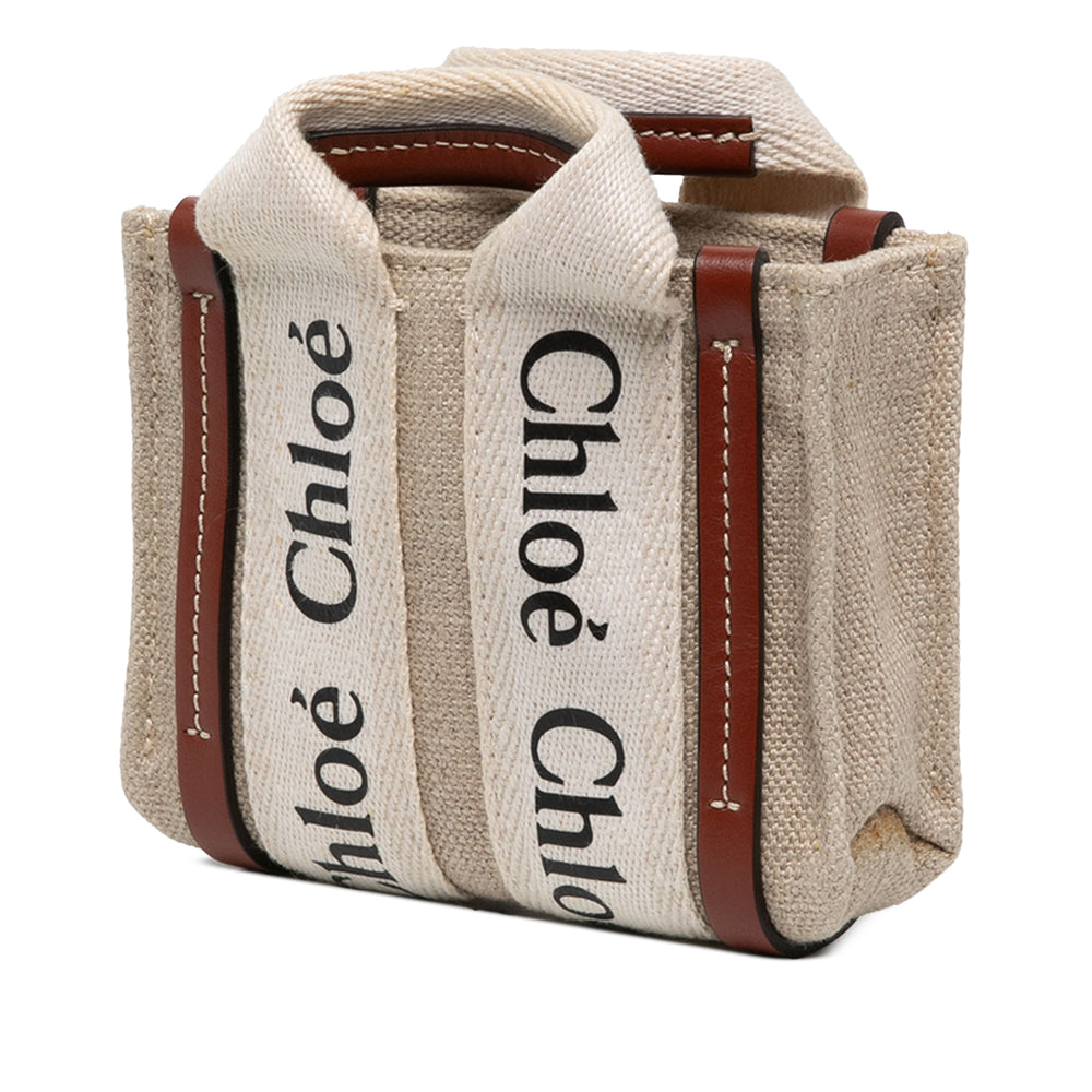 Chloé Sac à main Woody Nano Beige – vue 2 – GABY PARIS