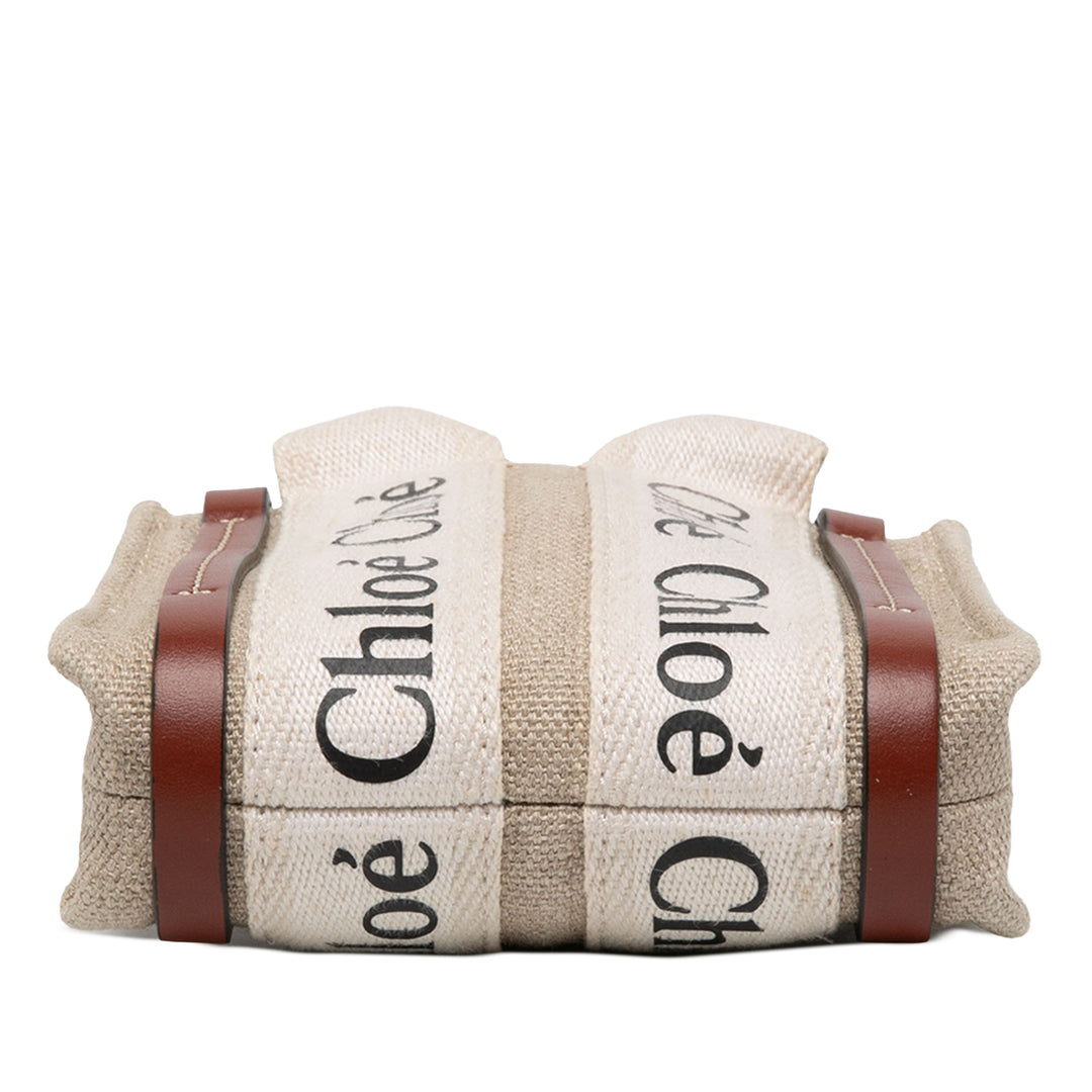 Chloé Sac à main Woody Nano Beige – vue 3 – GABY PARIS