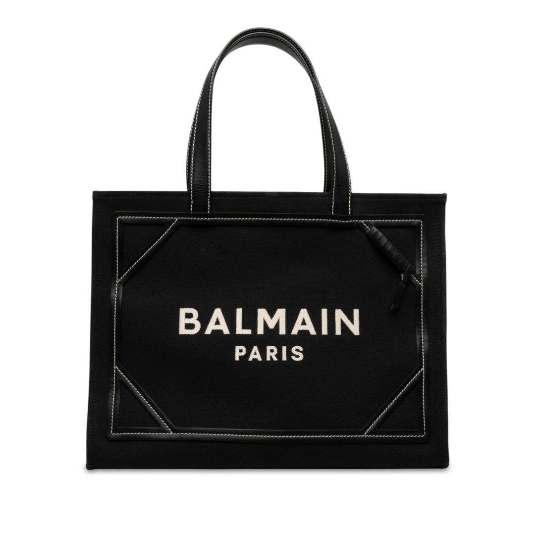 Balmain Cabas B Army 42 Noir – vue principale – GABY PARIS