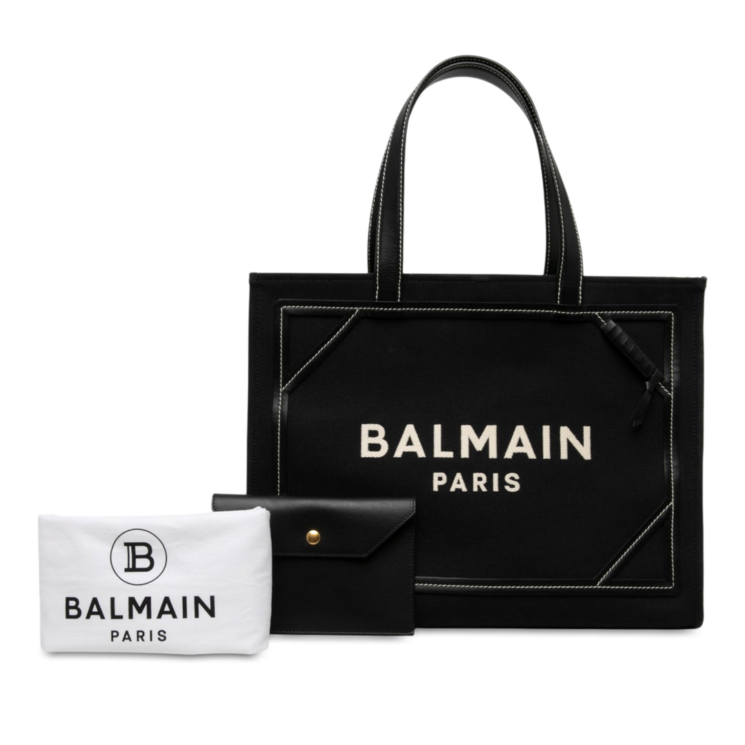 Balmain Cabas B Army 42 Noir – vue 6 – GABY PARIS