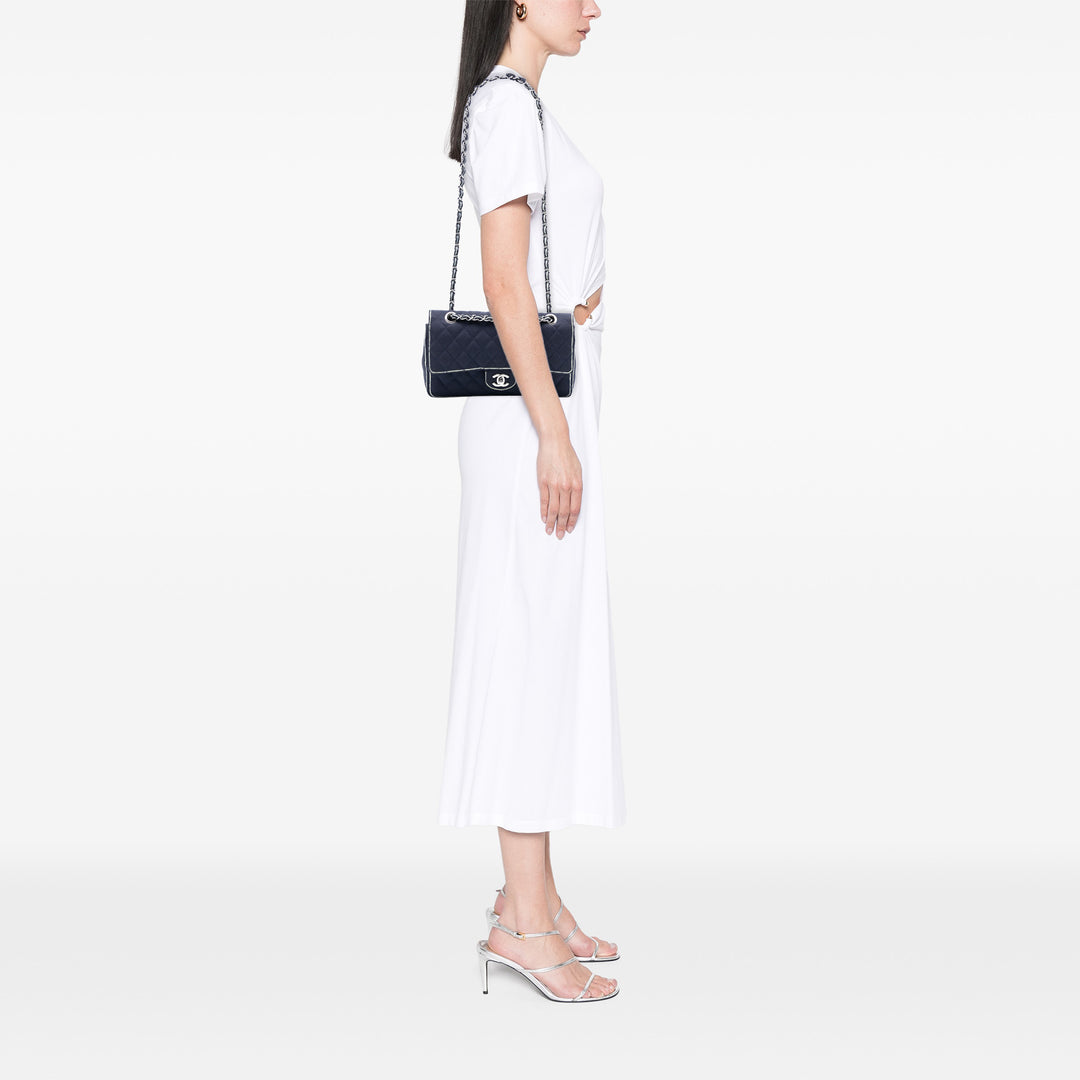 Chanel Medium Classic Printed Grosgrain Double rabat – GABY PARIS Authentique