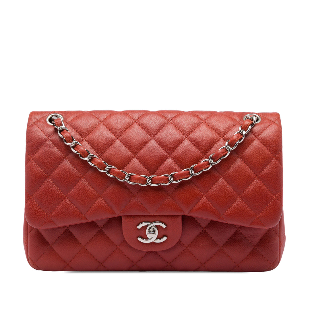 Chanel Jumbo Classic Caviar Double rabat