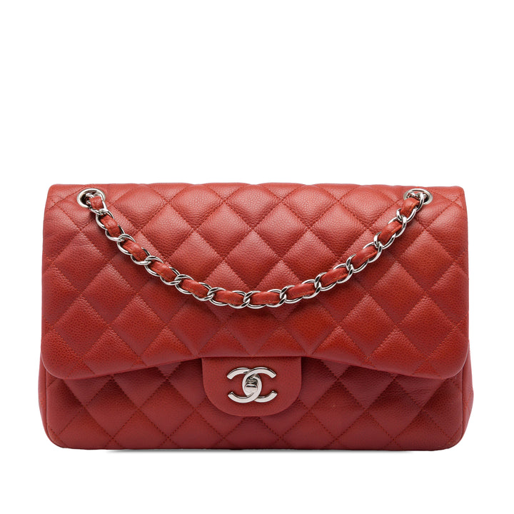 Chanel Jumbo Classic Caviar Double rabat