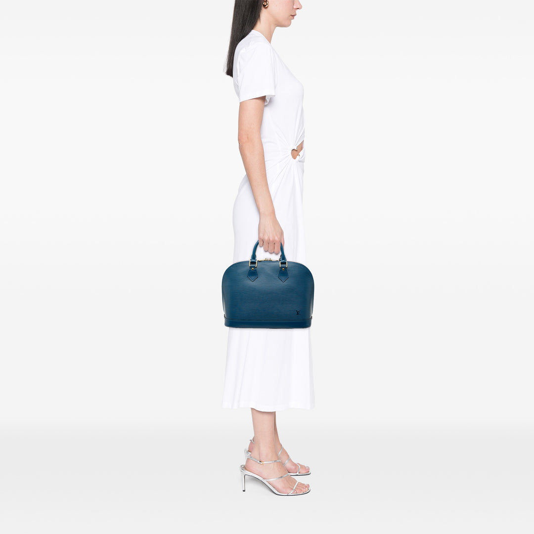 Louis Vuitton Alma PM Épi Bleu