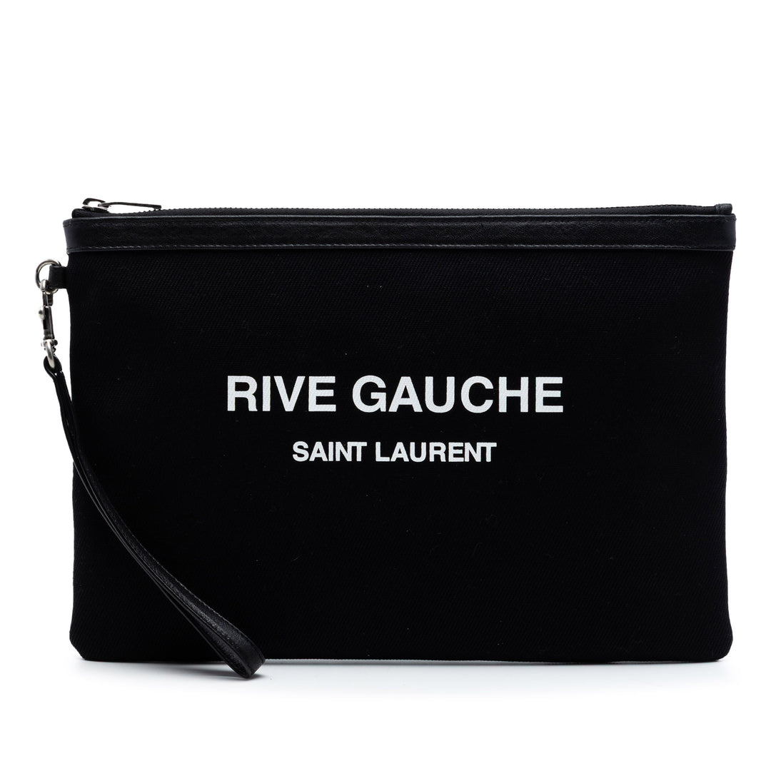 Saint Laurent Toile Rive Gauche Pochette