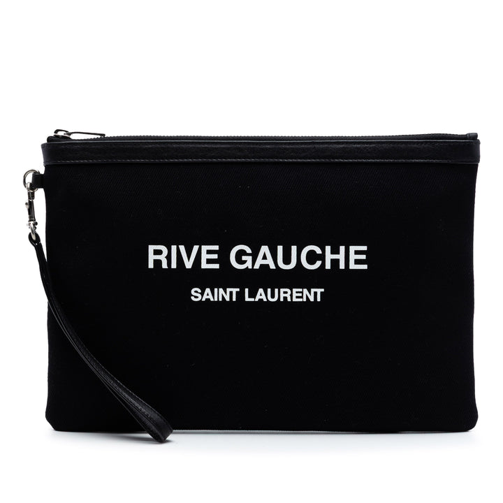 Saint Laurent Toile Rive Gauche Pochette