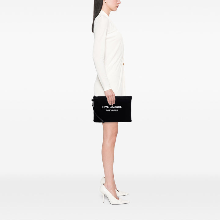 Saint Laurent Toile Rive Gauche Pochette