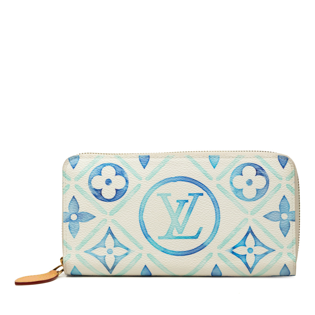 Tiles By The Pool Zippy Portefeuille Monogram Bleu