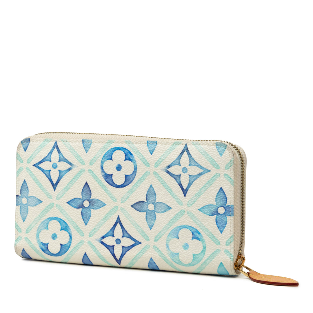 Tiles By The Pool Zippy Portefeuille Monogram Bleu