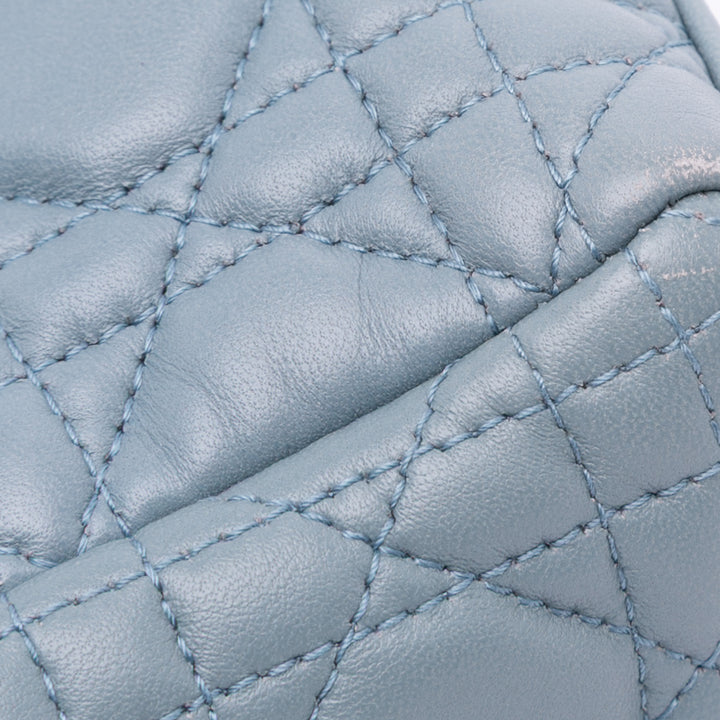 Mini Lambskin Cannage Lady Dior Blue - Gaby Paris