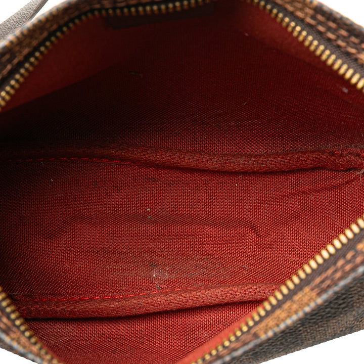 Damier Ebene Trousse Pochette Brown - Gaby Paris