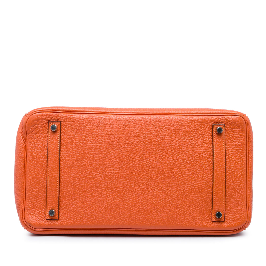 Hermès Sac à main Birkin Retourne 35 Togo Orange – vue 3 – GABY PARIS